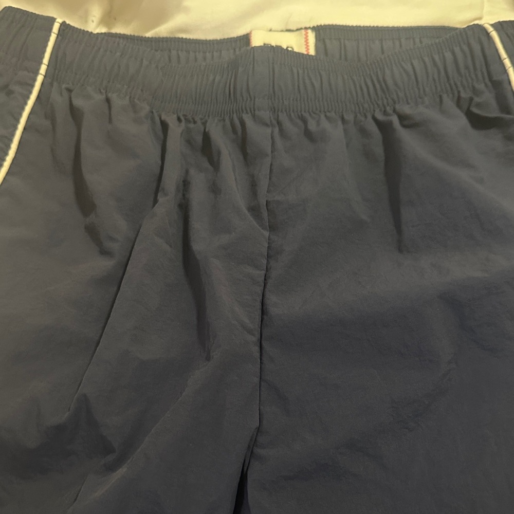 BDG Navy Elastic Waist Shorts